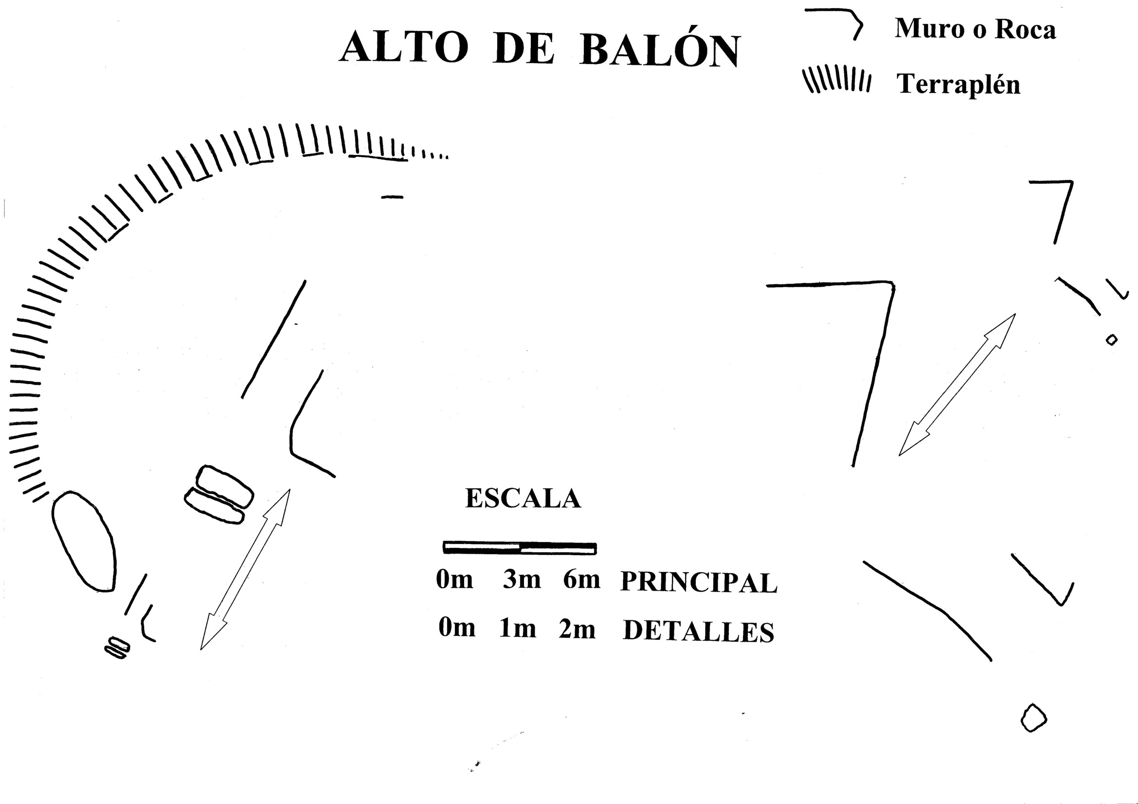 Castro de Os Gafos. Estructura anexa (años 90)