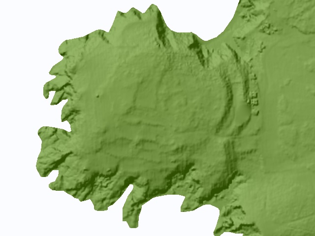 MDT. Fuente: LIDAR-PNOA © Instituto Geográfico Nacional de España - Xunta de Galicia